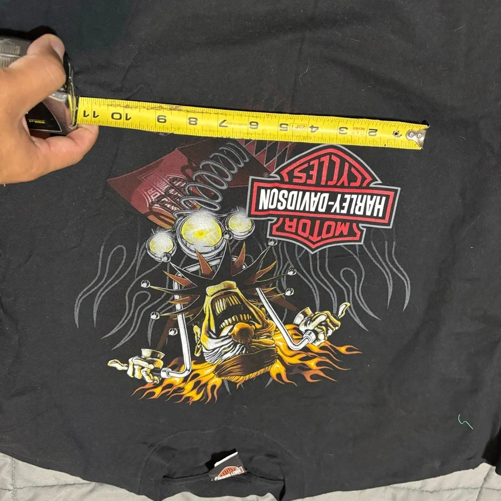 Harley‎ Davidson Psycho Clown Jack in Box Lafayette LA Cajun -D T-Shirt 2xl